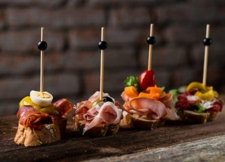 Pinxtos, Basque version of Spanish Tapa Pinxtos, Basque version of Spanish Tapa
