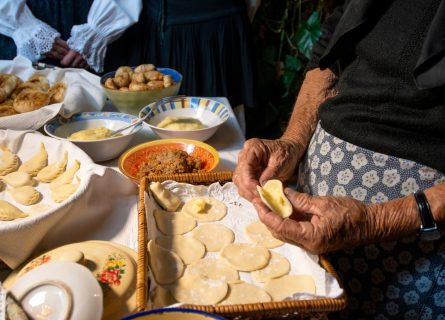 Sardinian Culurgiones: Fresh pasta filled with potatoes and mint